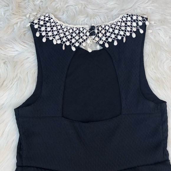 Free People Lace Peter Pan Crochet Bib Dress - Picture 5 of 8